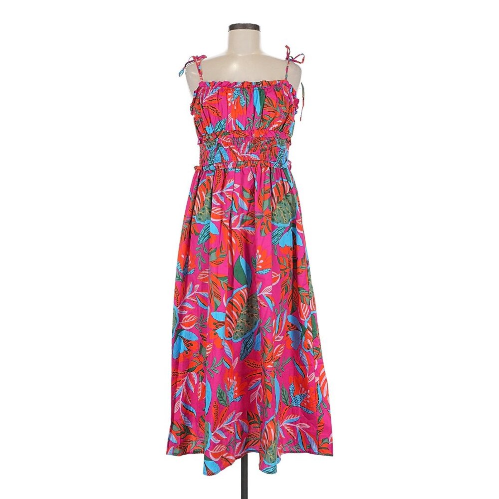 Sugarlips Colorful Tropical Print Long Summer Dress